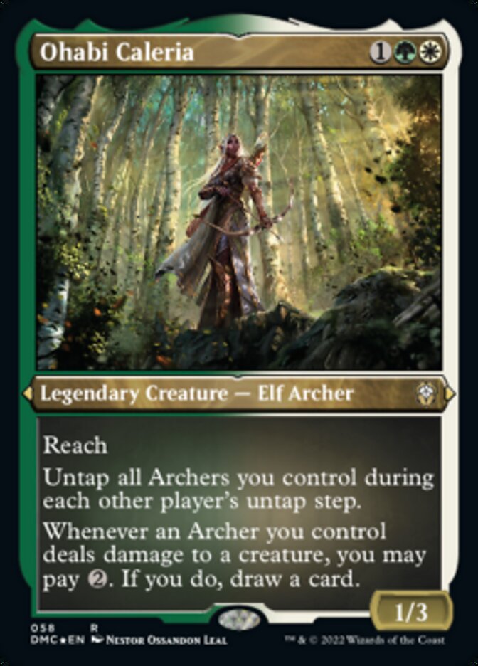 Ohabi Caleria (Foil Etched) [Dominaria United Commander] MTG Single Magic: The Gathering    | Red Claw Gaming