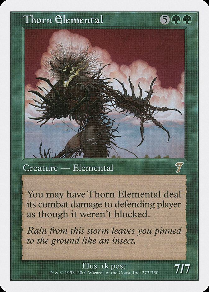 Thorn Elemental [Seventh Edition] MTG Single Magic: The Gathering    | Red Claw Gaming