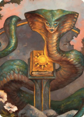 Guardian Naga Art Card [Commander Legends: Battle for Baldur's Gate Art Series] MTG Single Magic: The Gathering    | Red Claw Gaming