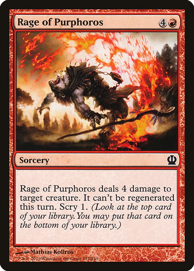 Rage of Purphoros [Theros] MTG Single Magic: The Gathering    | Red Claw Gaming