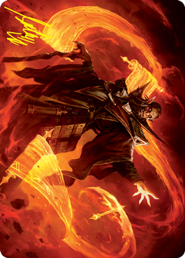Plargg, Dean of Chaos Art Card (Gold-Stamped Signature) [Strixhaven: School of Mages Art Series] MTG Single Magic: The Gathering    | Red Claw Gaming