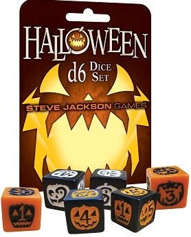 Halloween D6 Dice Set Board Game Steve Jackson    | Red Claw Gaming