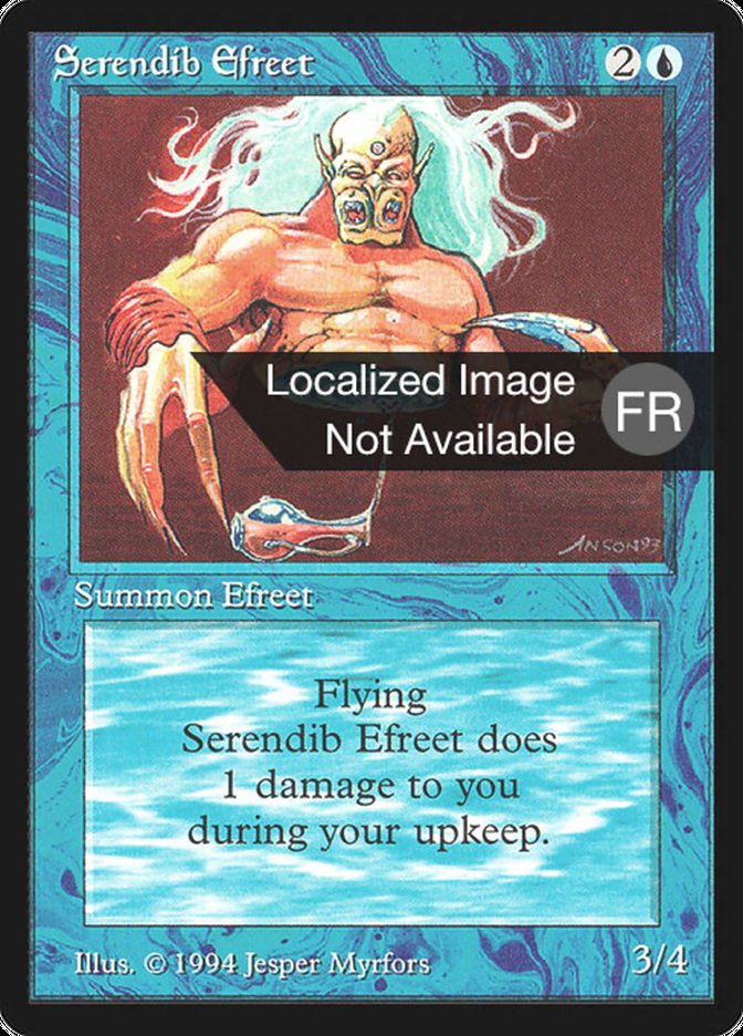 Serendib Efreet [Foreign Black Border] MTG Single Magic: The Gathering    | Red Claw Gaming