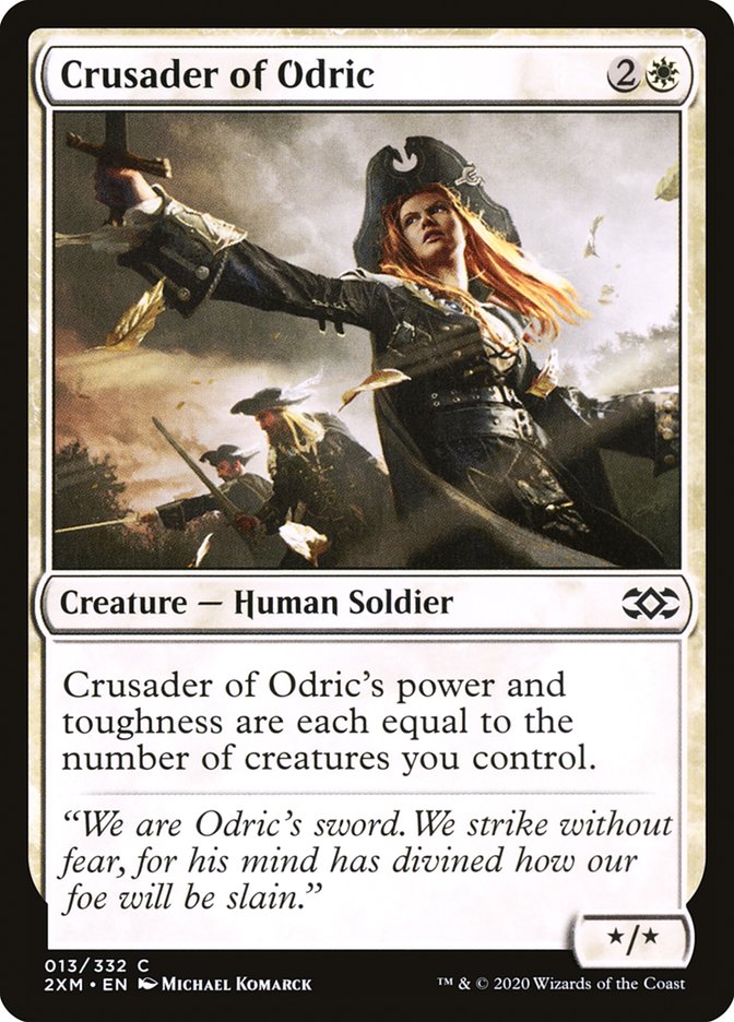 Crusader of Odric [Double Masters] MTG Single Magic: The Gathering    | Red Claw Gaming