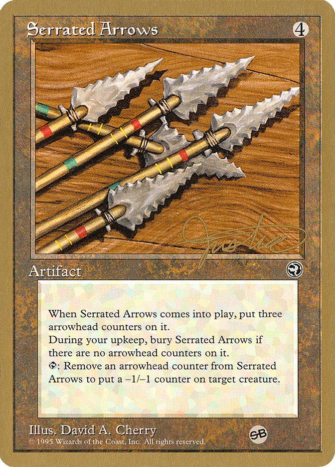 Serrated Arrows (Mark Justice) (SB) [Pro Tour Collector Set] MTG Single Magic: The Gathering    | Red Claw Gaming