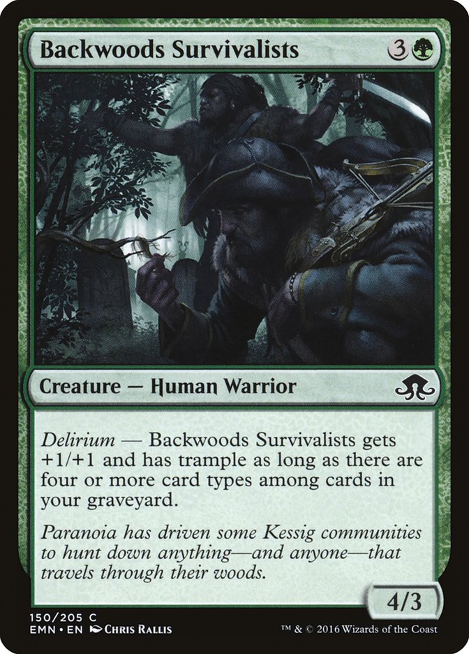 Backwoods Survivalists [Eldritch Moon] MTG Single Magic: The Gathering    | Red Claw Gaming