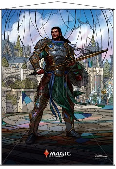 Wall Scroll MTG Stained Glass Gideon Wall Scroll Ultra Pro    | Red Claw Gaming