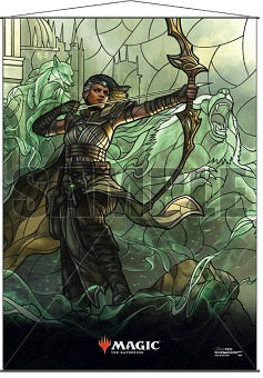 Wall Scroll MTG Stained Glass Vivien Wall Scroll Ultra Pro    | Red Claw Gaming