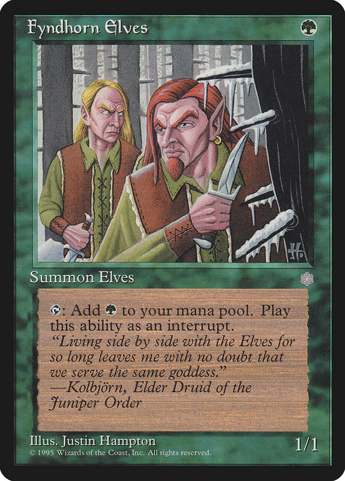 Fyndhorn Elves [Ice Age] MTG Single Magic: The Gathering    | Red Claw Gaming