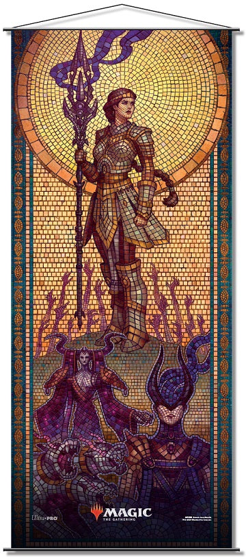 Wall Scroll MTG Stained Glass Theros Beyond Death Wall Scroll Ultra Pro    | Red Claw Gaming