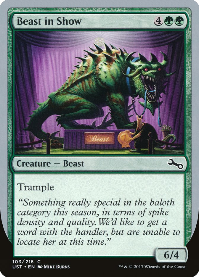 Beast in Show ("Something really special...") [Unstable] MTG Single Magic: The Gathering    | Red Claw Gaming