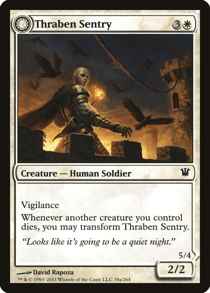 Thraben Sentry // Thraben Militia [Innistrad] MTG Single Magic: The Gathering    | Red Claw Gaming