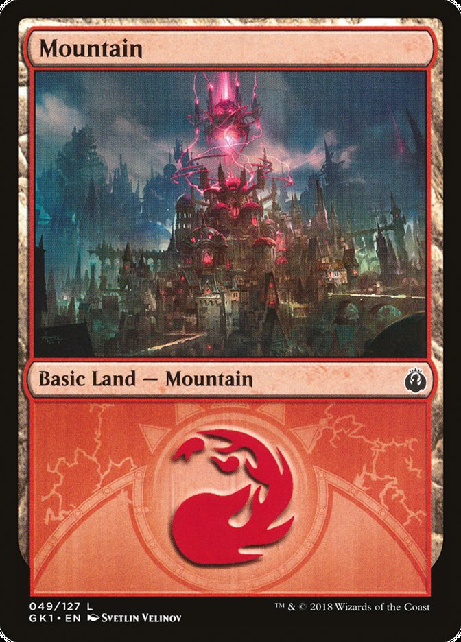 Mountain (49) [Guilds of Ravnica Guild Kit] MTG Single Magic: The Gathering    | Red Claw Gaming