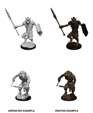 D&D Nolzur's Marvelous Miniatures: Gnoll/Gnoll Flesh Gnawer Minatures Wizkids Games    | Red Claw Gaming