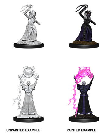 D&D Nolzur's Marvelous Miniatures: Drow Mage/Drow Priestess Minatures Wizkids Games    | Red Claw Gaming
