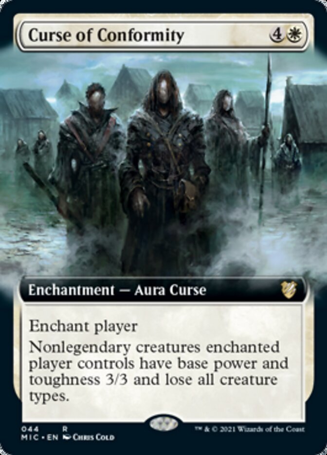 Curse of Conformity (Extended Art) [Innistrad: Midnight Hunt Commander] MTG Single Magic: The Gathering    | Red Claw Gaming