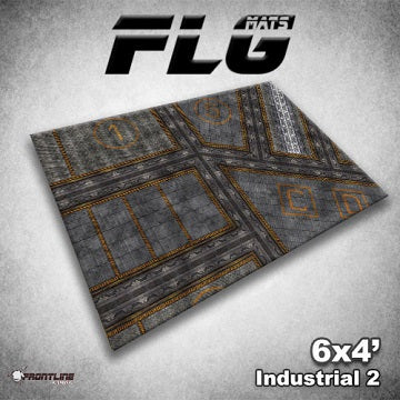 FLG Mat, Industrial 2, 6x4 Gaming Mat FLG    | Red Claw Gaming
