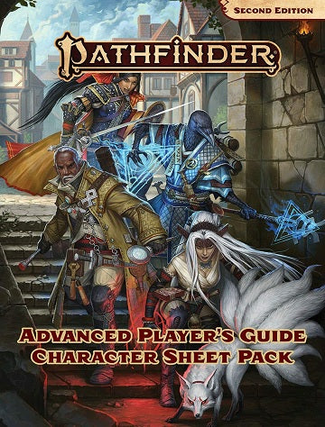 PATHFINDER SECOND EDITION ADVANCED PLAYERS GUIDE CHARACTER SHEET Pathfinder Paizo    | Red Claw Gaming