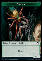 Spirit // Spider Double-Sided Token [Innistrad: Midnight Hunt Tokens] MTG Single Magic: The Gathering    | Red Claw Gaming