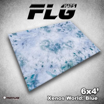 FLG Mat, Xenos World Blue, 6x4 Gaming Mat FLG    | Red Claw Gaming