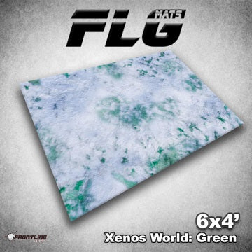 FLG Mat, Xenos World Green, 6x4 Gaming Mat FLG    | Red Claw Gaming