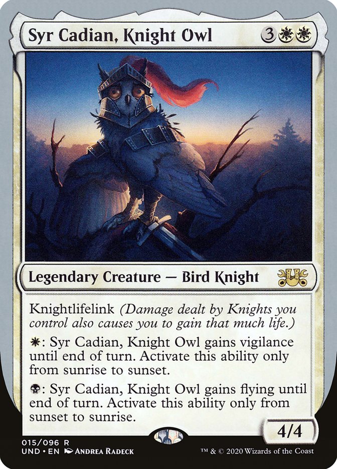 Syr Cadian, Knight Owl [Unsanctioned] MTG Single Magic: The Gathering    | Red Claw Gaming