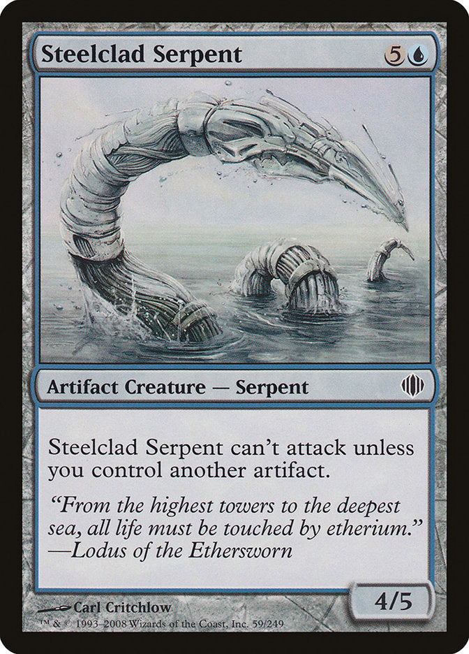 Steelclad Serpent [Shards of Alara] MTG Single Magic: The Gathering    | Red Claw Gaming