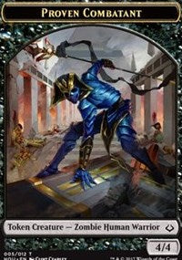 Proven Combatant // Cat Double-Sided Token [Hour of Devastation Tokens] MTG Single Magic: The Gathering    | Red Claw Gaming