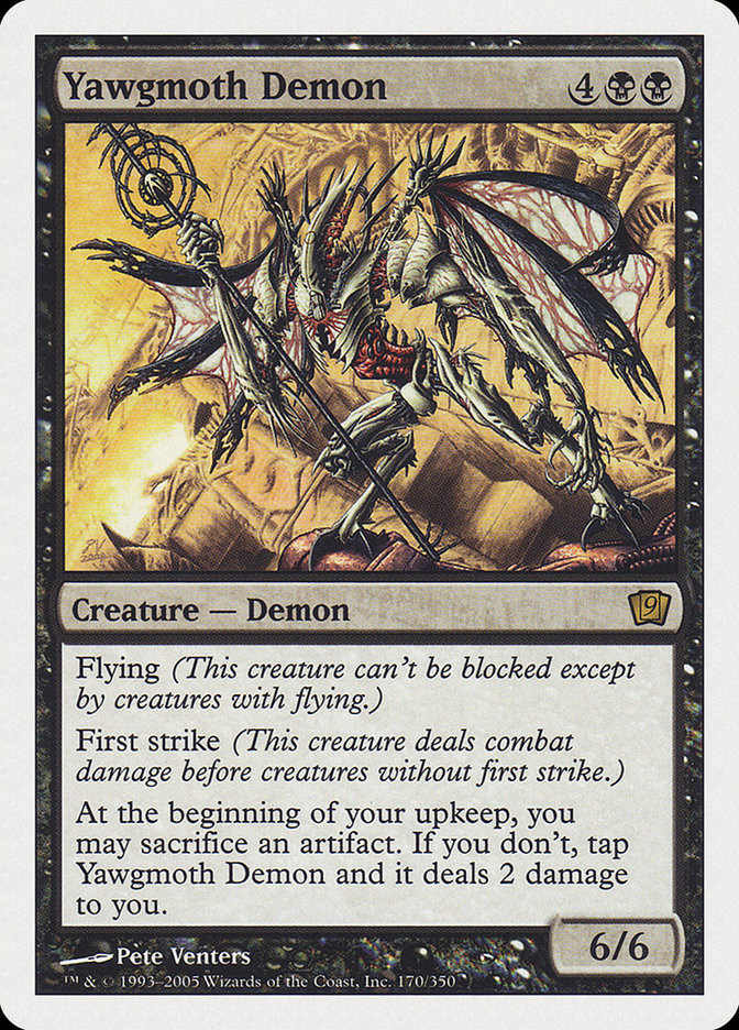 Yawgmoth Demon [Ninth Edition] MTG Single Magic: The Gathering    | Red Claw Gaming