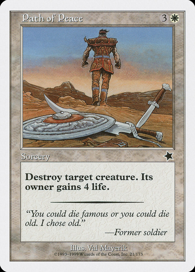 Path of Peace [Starter 1999] MTG Single Magic: The Gathering    | Red Claw Gaming