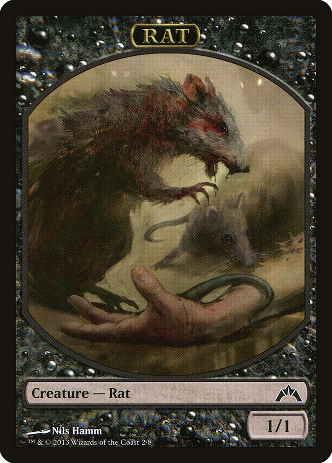 Rat Token [Gatecrash Tokens] MTG Single Magic: The Gathering    | Red Claw Gaming