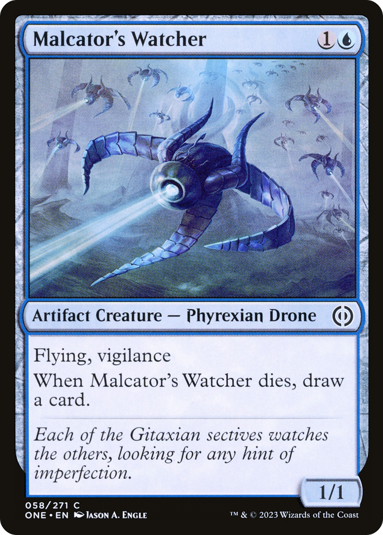 Malcator's Watcher [Phyrexia: All Will Be One] MTG Single Magic: The Gathering    | Red Claw Gaming