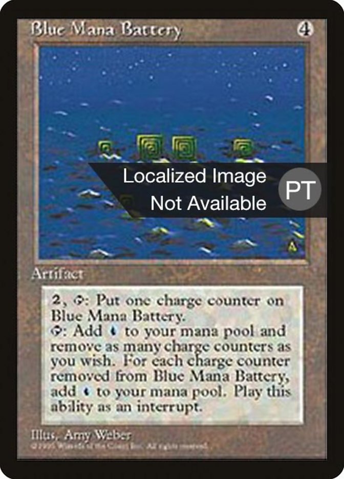 Blue Mana Battery [Fourth Edition (Foreign Black Border)] MTG Single Magic: The Gathering    | Red Claw Gaming