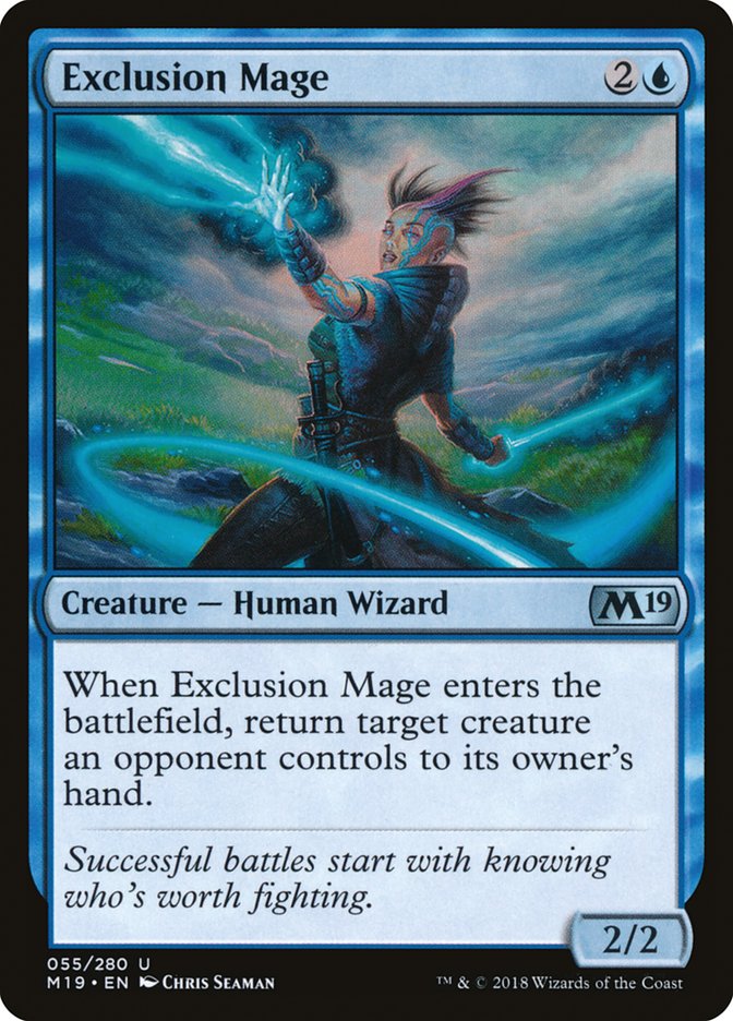 Exclusion Mage [Core Set 2019] MTG Single Magic: The Gathering    | Red Claw Gaming