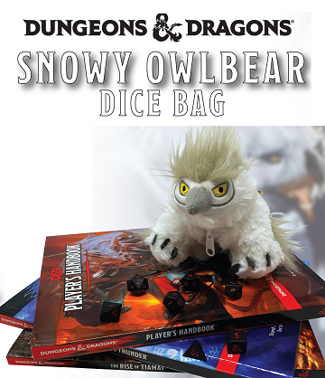 UP Dice Pouch D&D Snowy Owlbear Dice Bag Ultra Pro    | Red Claw Gaming