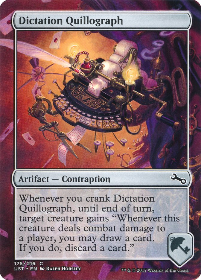 Dictation Quillograph [Unstable] MTG Single Magic: The Gathering    | Red Claw Gaming