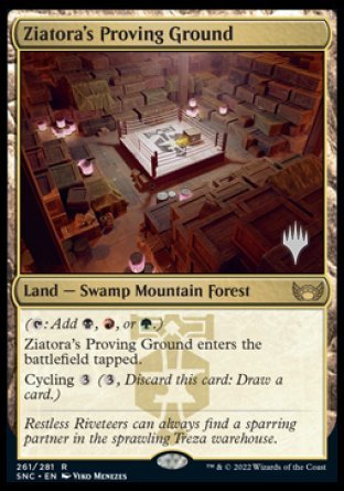 Ziatora's Proving Ground (Promo Pack) [Streets of New Capenna Promos] MTG Single Magic: The Gathering    | Red Claw Gaming