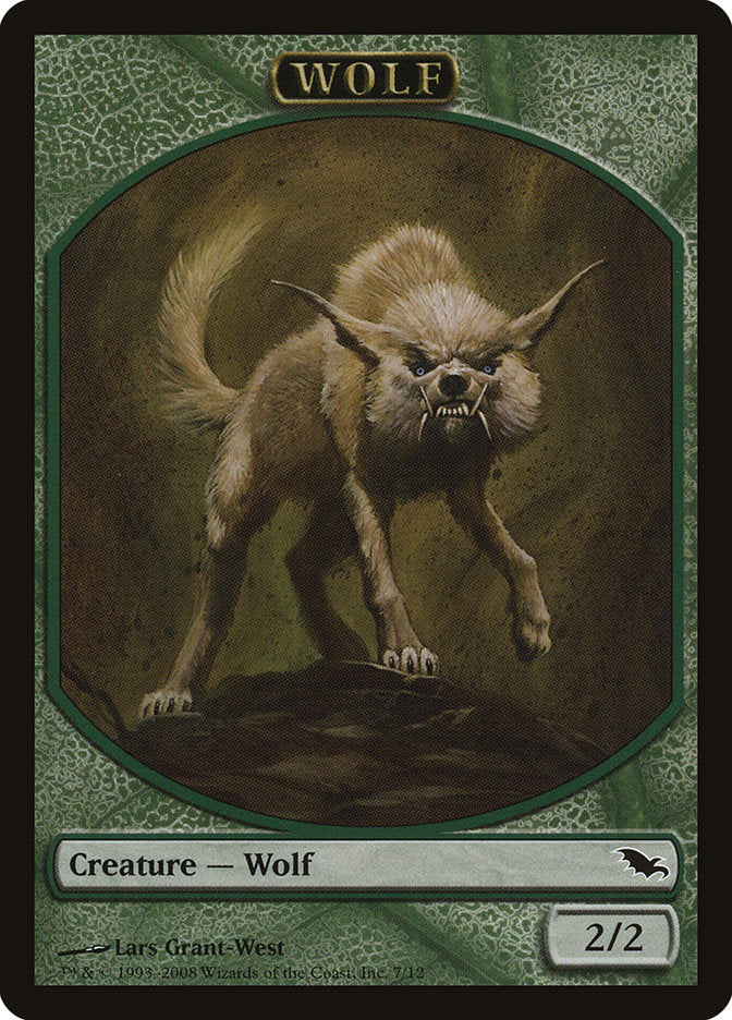 Wolf Token [Shadowmoor Tokens] MTG Single Magic: The Gathering    | Red Claw Gaming