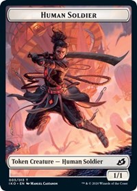 Human Soldier (003) // Zombie Double-Sided Token [Commander 2020 Tokens] MTG Single Magic: The Gathering    | Red Claw Gaming