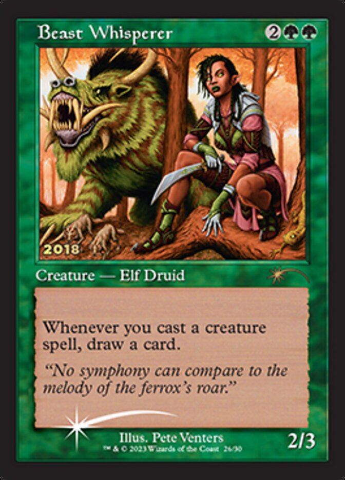 Beast Whisperer [30th Anniversary Promos] MTG Single Magic: The Gathering    | Red Claw Gaming