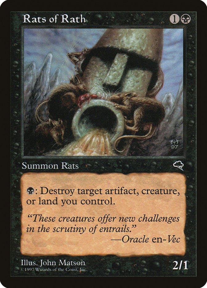 Rats of Rath [Tempest] MTG Single Magic: The Gathering    | Red Claw Gaming