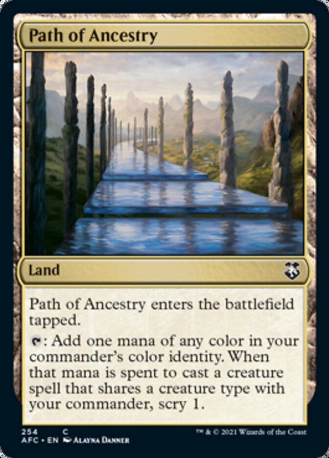 Path of Ancestry [Dungeons & Dragons: Adventures in the Forgotten Realms Commander] MTG Single Magic: The Gathering    | Red Claw Gaming