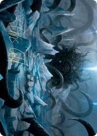 Icebreaker Kraken Art Card (Gold-Stamped Signature) [Kaldheim Art Series] MTG Single Magic: The Gathering    | Red Claw Gaming
