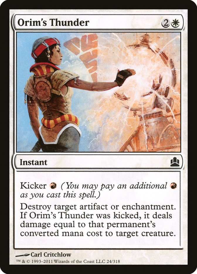 Orim's Thunder [Commander 2011] MTG Single Magic: The Gathering    | Red Claw Gaming
