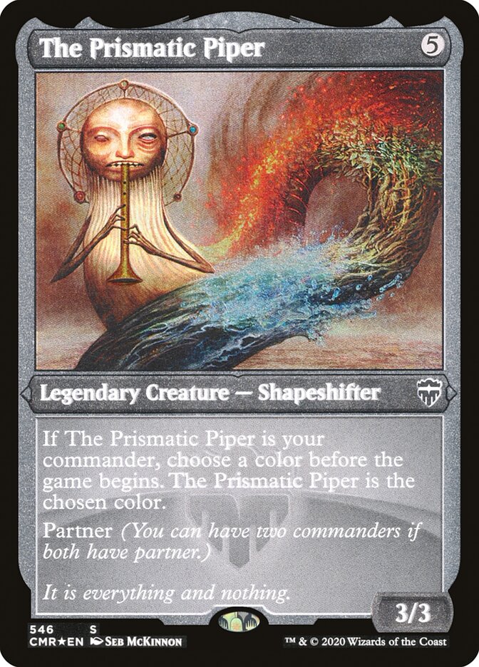 The Prismatic Piper (Etched) [Commander Legends] MTG Single Magic: The Gathering    | Red Claw Gaming