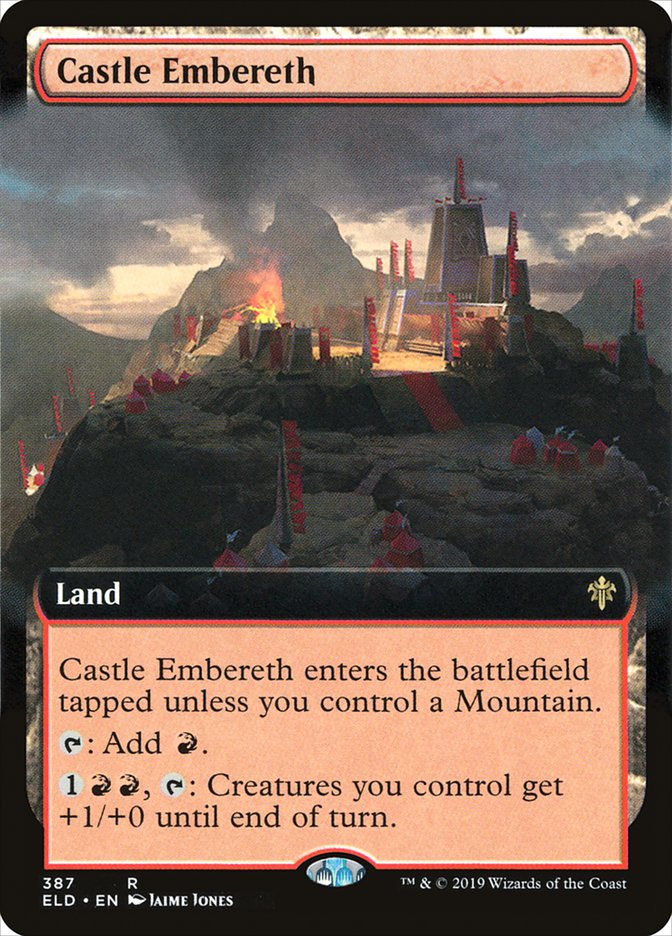 Castle Embereth (Extended Art) [Throne of Eldraine] MTG Single Magic: The Gathering    | Red Claw Gaming