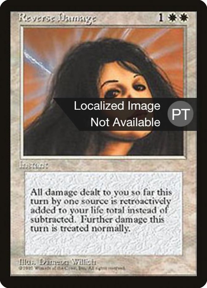 Reverse Damage [Fourth Edition (Foreign Black Border)] MTG Single Magic: The Gathering    | Red Claw Gaming