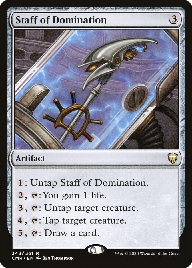 Staff of Domination [Commander Legends] MTG Single Magic: The Gathering    | Red Claw Gaming