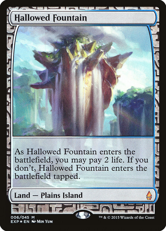 Hallowed Fountain [Zendikar Expeditions] MTG Single Magic: The Gathering    | Red Claw Gaming