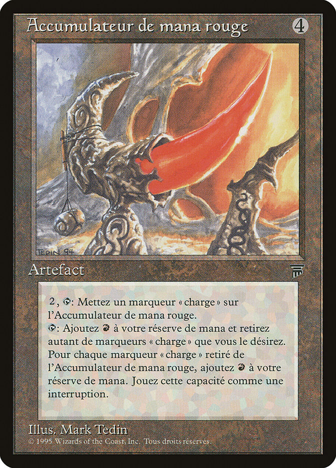 Red Mana Battery (French) - "Accumulateur de mana rogue" [Renaissance] MTG Single Magic: The Gathering    | Red Claw Gaming